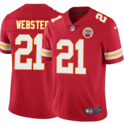 Dave Webster #21 Chiefs Football Red Jersey