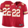 Monty Grow #22 Chiefs Football Red Jersey