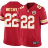 Willie Mitchell #22 Chiefs Football Red Jersey