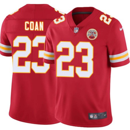 Bert Coan #23 Chiefs Football Red Jersey