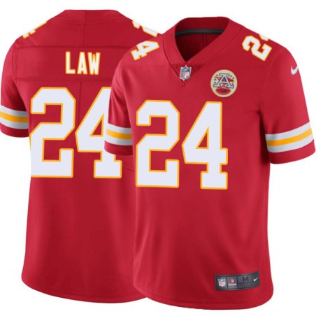 Ty Law #24 Chiefs Football Red Jersey