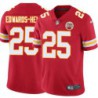 Clyde Edwards-Helaire #25 Chiefs Football Red Jersey