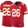 Sanders Commings #26 Chiefs Football Red Jersey