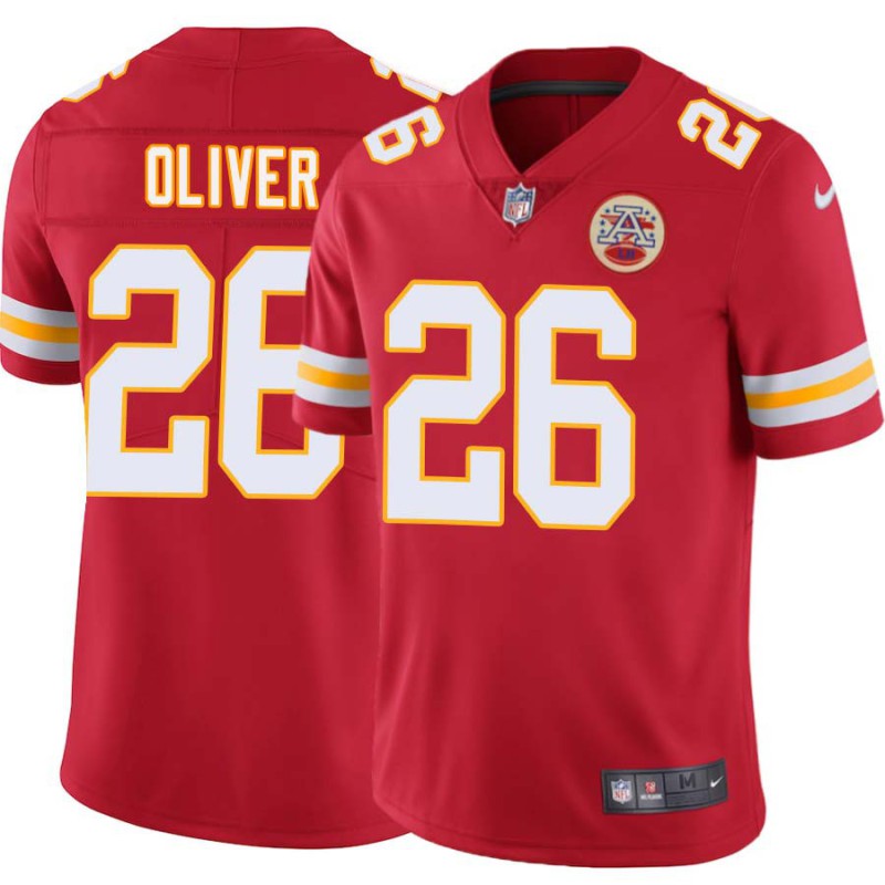 Muhammad Oliver #26 Chiefs Football Red Jersey