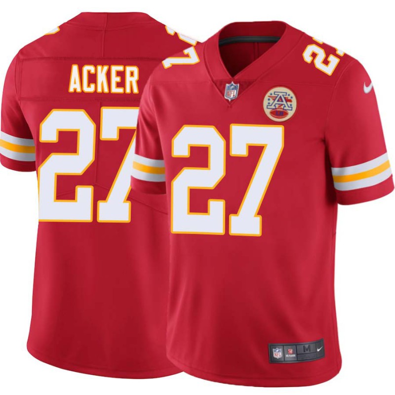 Kenneth Acker #27 Chiefs Football Red Jersey