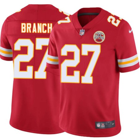 Tyvon Branch #27 Chiefs Football Red Jersey