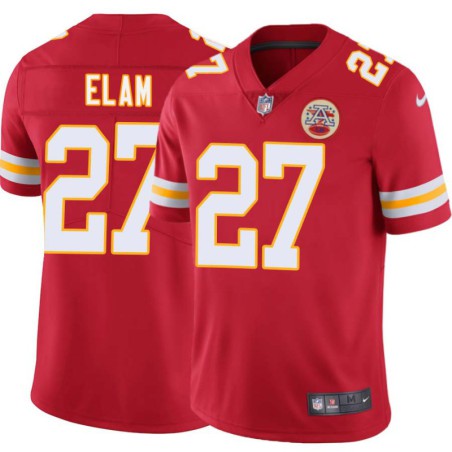 Abram Elam #27 Chiefs Football Red Jersey