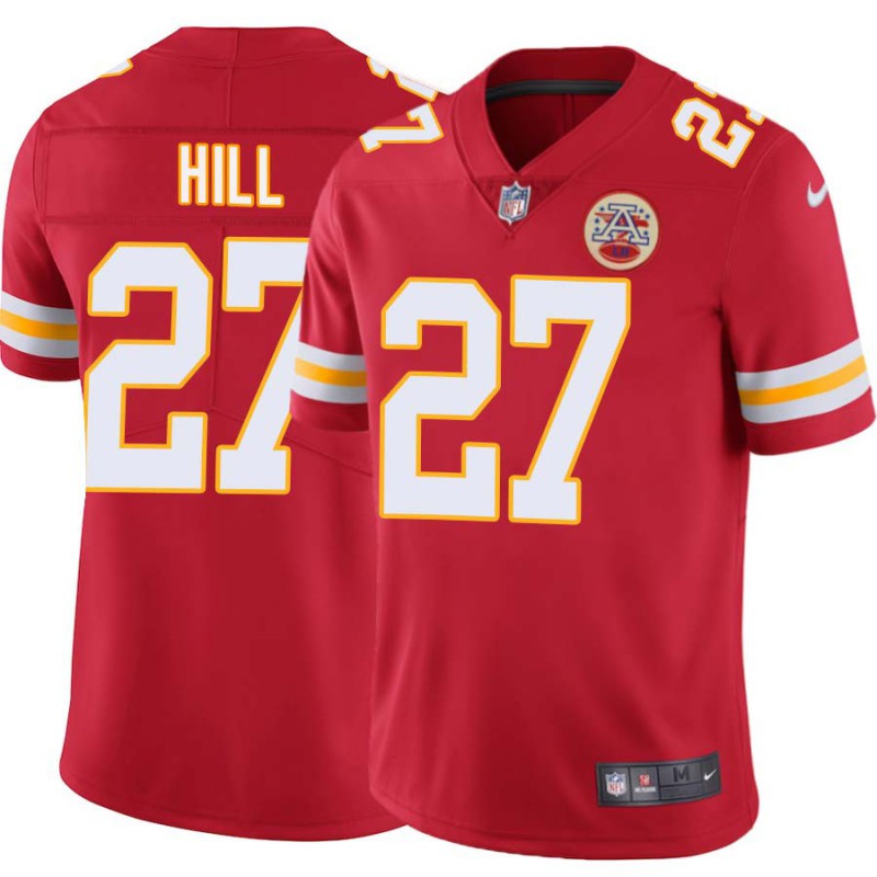 Greg Hill #27 Chiefs Football Red Jersey