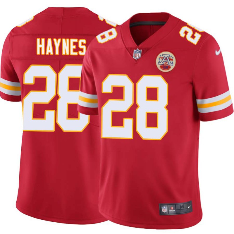 Abner Haynes #28 Chiefs Football Red Jersey