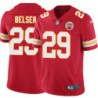 Jason Belser #29 Chiefs Football Red Jersey