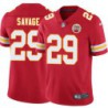 Dantrell Savage #29 Chiefs Football Red Jersey