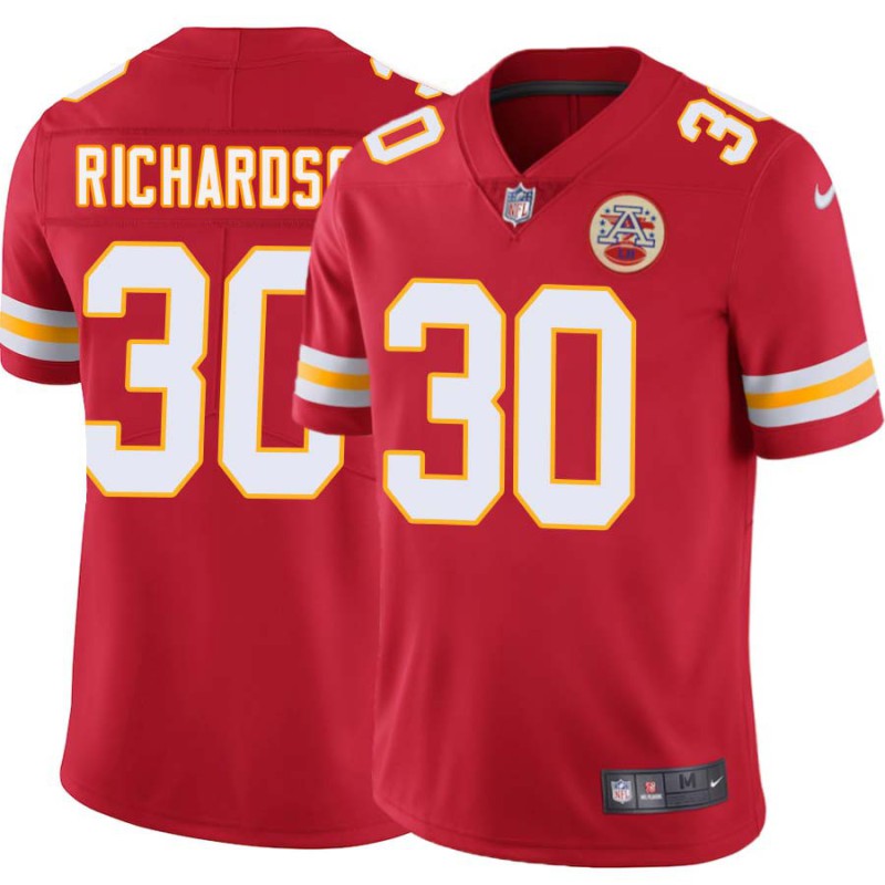 Gloster Richardson #30 Chiefs Football Red Jersey