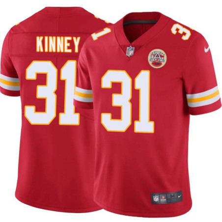 Jeff Kinney #31 Chiefs Football Red Jersey