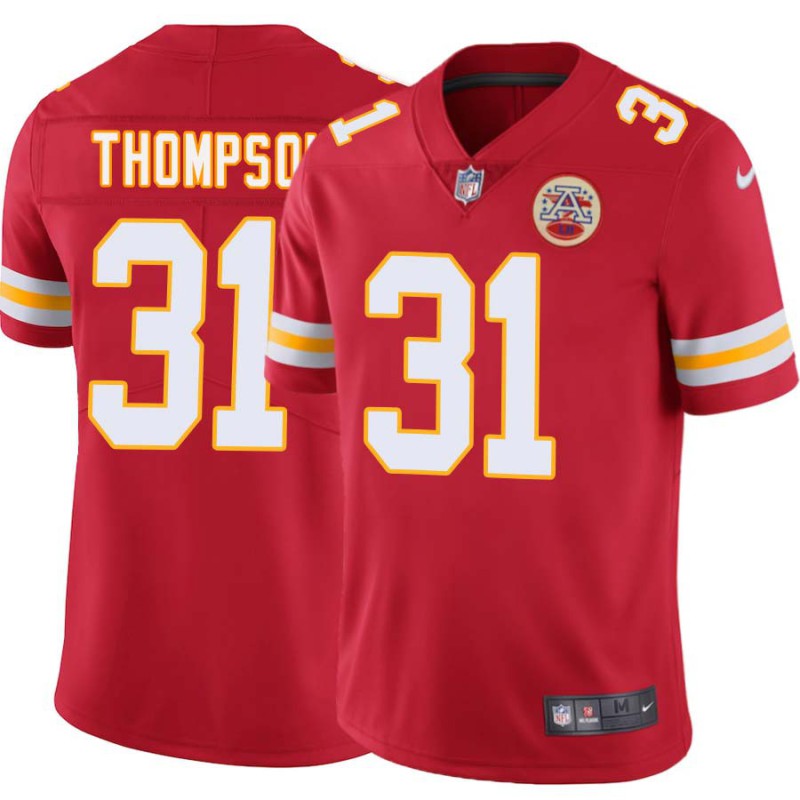 Leroy Thompson #31 Chiefs Football Red Jersey