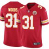 Jerome Woods #31 Chiefs Football Red Jersey