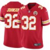 Jack Johnson #32 Chiefs Football Red Jersey