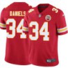 Travis Daniels #34 Chiefs Football Red Jersey