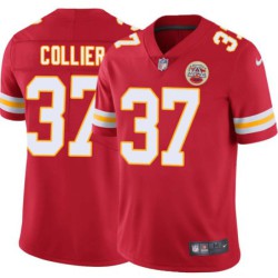 Tim Collier #37 Chiefs Football Red Jersey