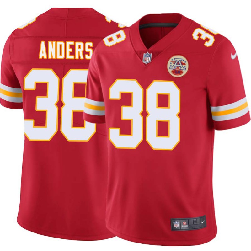 Kimble Anders #38 Chiefs Football Red Jersey