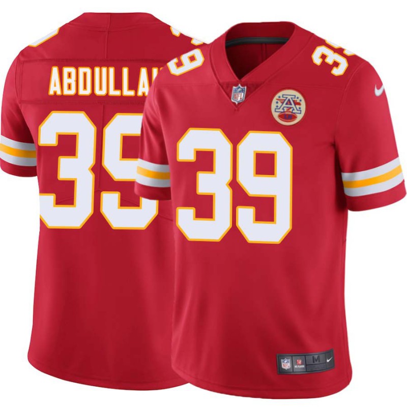 Husain Abdullah #39 Chiefs Football Red Jersey