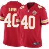 Ricky Davis #40 Chiefs Football Red Jersey