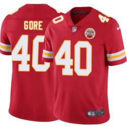 Derrick Gore #40 Chiefs Football Red Jersey