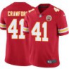 Keith Crawford #41 Chiefs Football Red Jersey