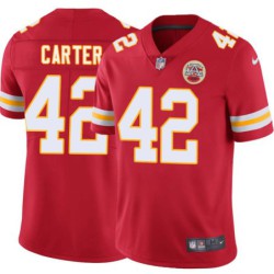 M.L. Carter #42 Chiefs Football Red Jersey