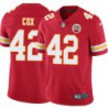 Mike Cox #42 Chiefs Football Red Jersey