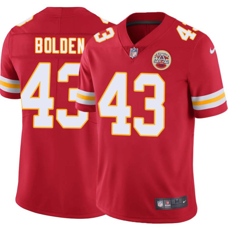 Juran Bolden #43 Chiefs Football Red Jersey