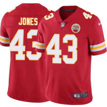 Bill Jones #43 Chiefs Football Red Jersey