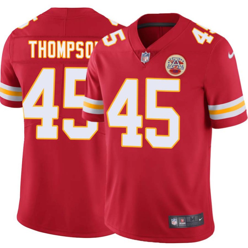 Ernie Thompson #45 Chiefs Football Red Jersey