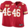 Tim Gray #46 Chiefs Football Red Jersey