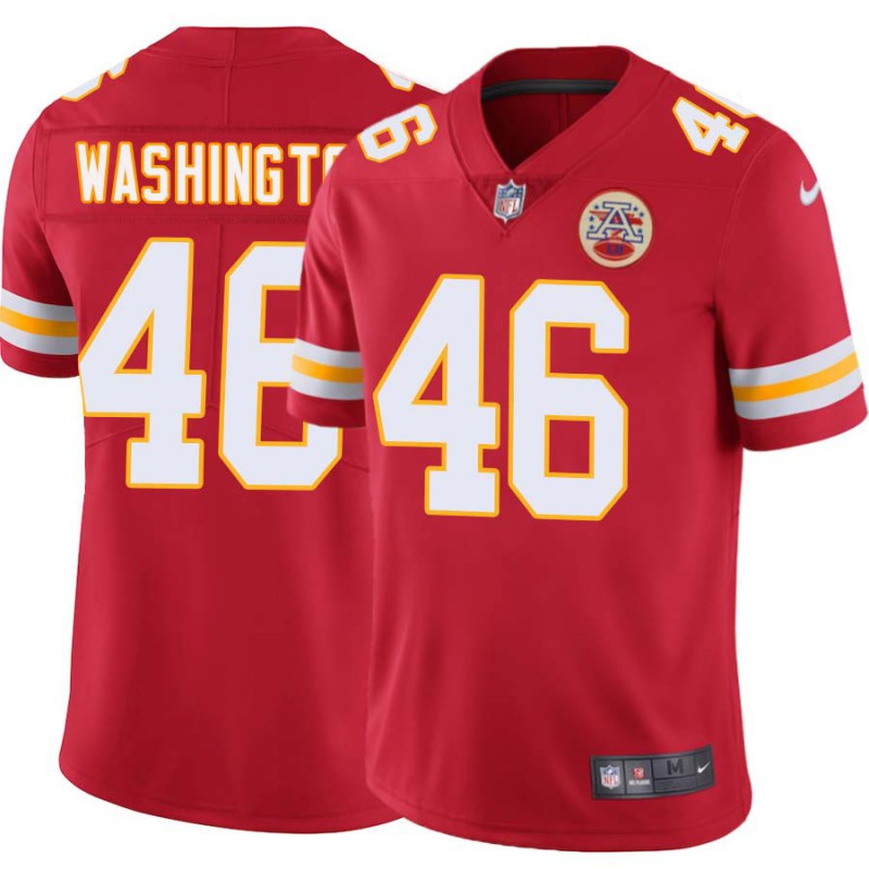 Charles Washington #46 Chiefs Football Red Jersey