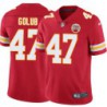 Chris Golub #47 Chiefs Football Red Jersey