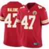 Darrell Malone #47 Chiefs Football Red Jersey