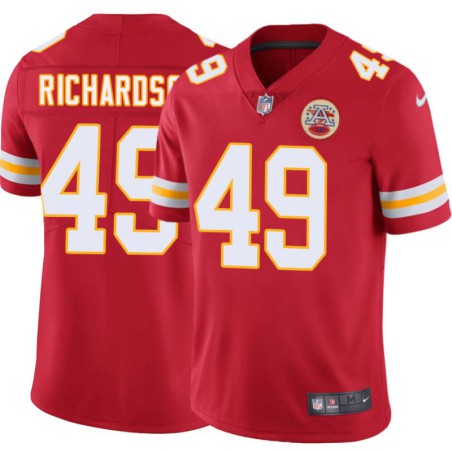 Tony Richardson #49 Chiefs Football Red Jersey