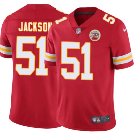 Charles Jackson #51 Chiefs Football Red Jersey