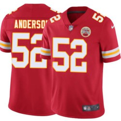 Charlie Anderson #52 Chiefs Football Red Jersey