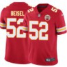 Monty Beisel #52 Chiefs Football Red Jersey