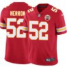 David Herron #52 Chiefs Football Red Jersey