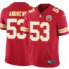 Billy Andrews #53 Chiefs Football Red Jersey