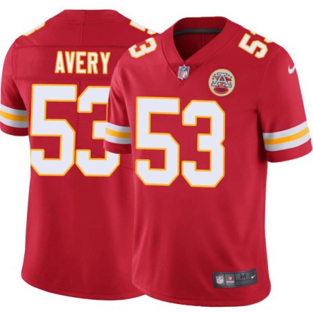 Ken Avery #53 Chiefs Football Red Jersey