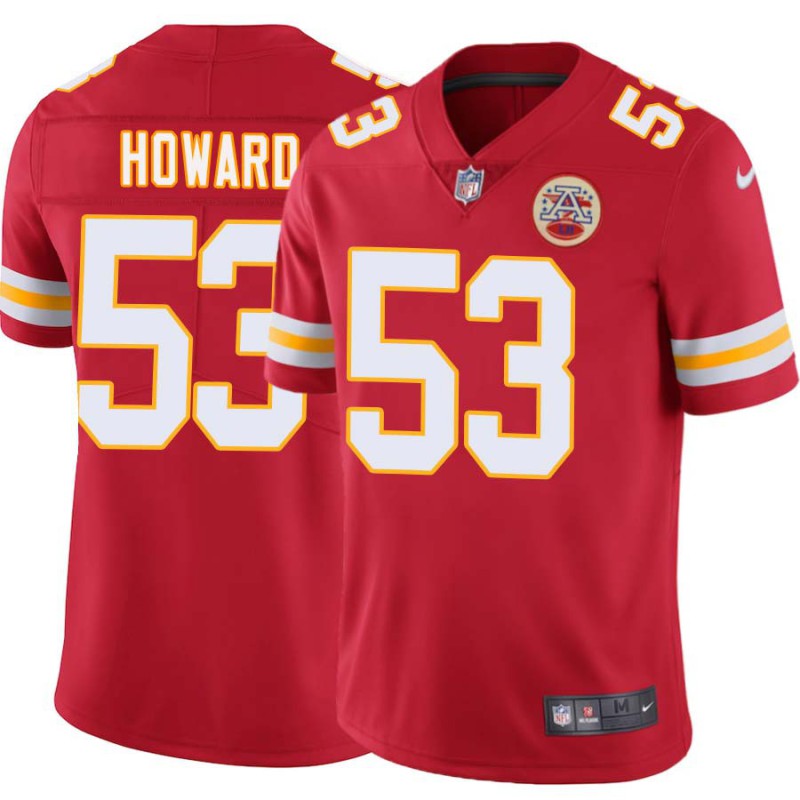 Todd Howard #53 Chiefs Football Red Jersey