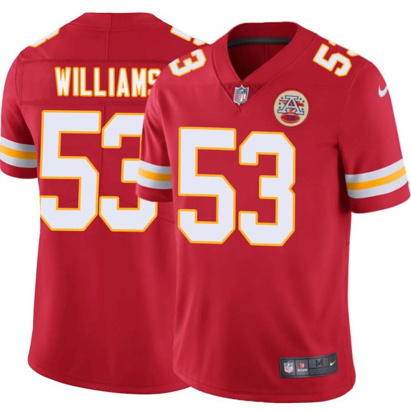 Demorrio Williams #53 Chiefs Football Red Jersey