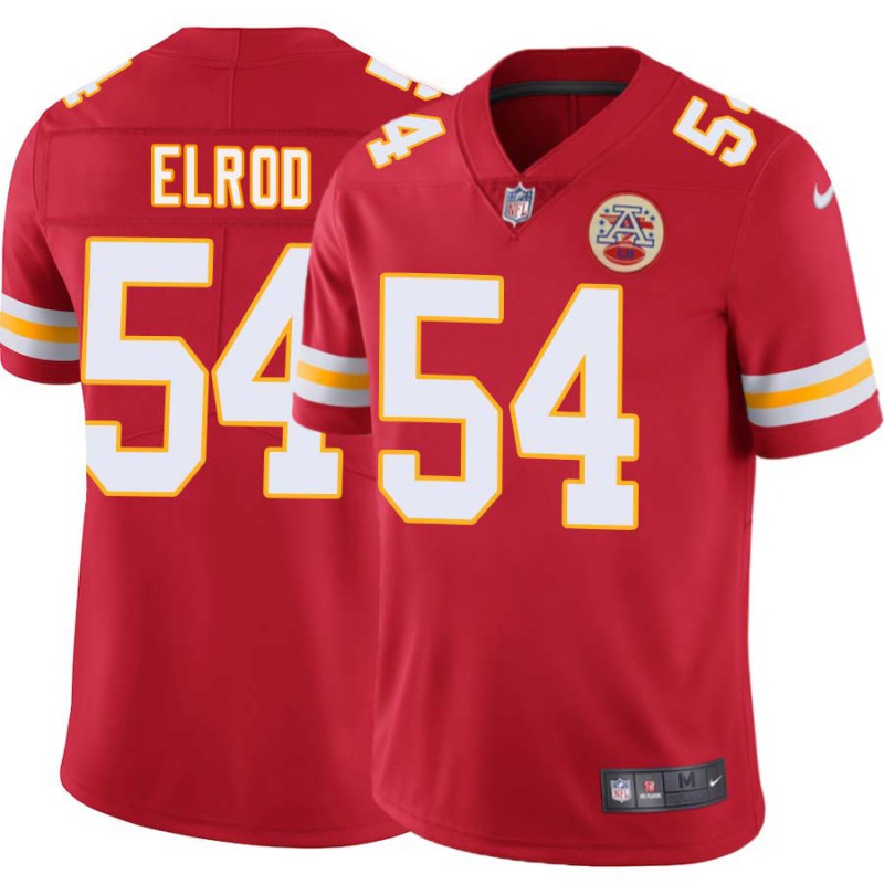 Jimbo Elrod #54 Chiefs Football Red Jersey