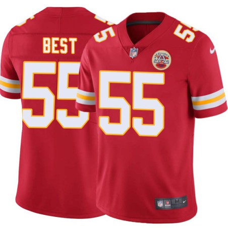 Keith Best #55 Chiefs Football Red Jersey