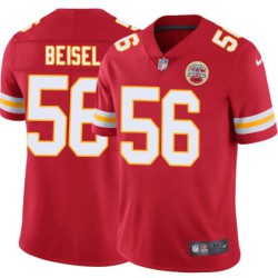 Monty Beisel #56 Chiefs Football Red Jersey