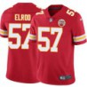 Jimbo Elrod #57 Chiefs Football Red Jersey