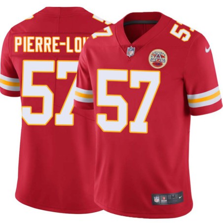 Kevin Pierre-Louis #57 Chiefs Football Red Jersey